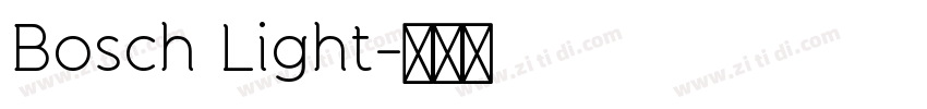 Bosch Light字体转换